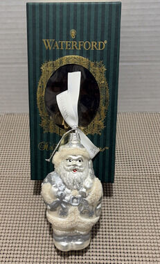 Waterford Holiday Heirlooms Snow Time Saint Nick Ornament 1998